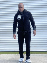 Load image into Gallery viewer, Black &amp; White Velvet Tracksuit
